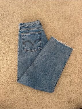Levi's Medium Blue Straight-Leg Denim Jeans